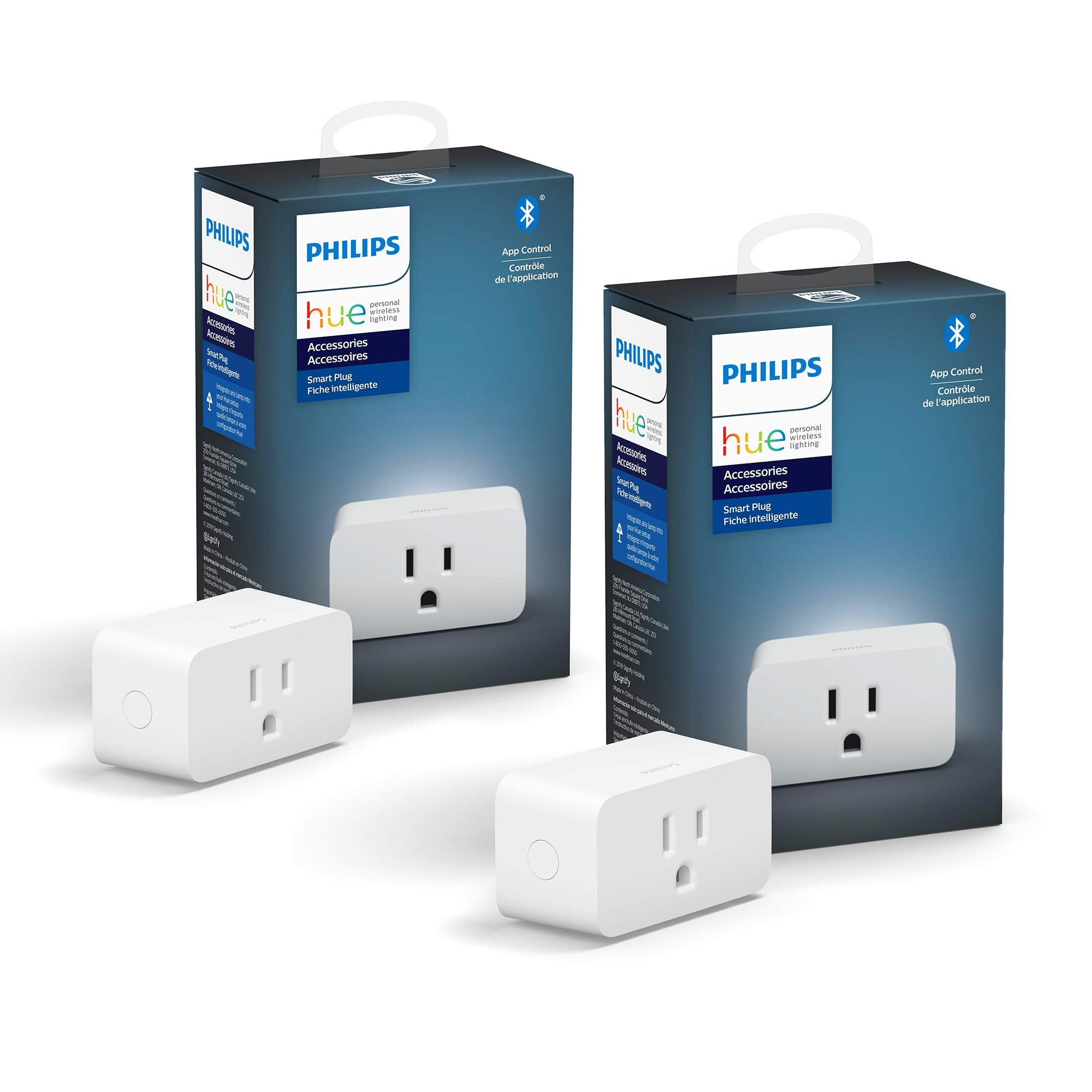 Philips Hue Smart Plug in-use outlet turning a lamp into a smart light