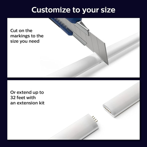 Philips Hue under-cabinet mount positions lighting for tasks and ambience