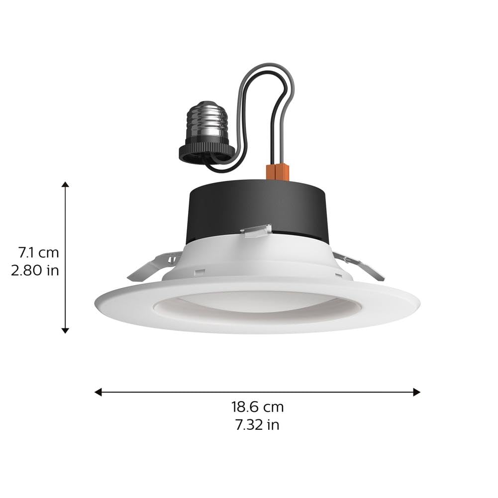 Dimmed warm white setting ideal for cozy evenings