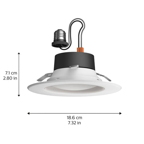 Dimmed warm white setting ideal for cozy evenings