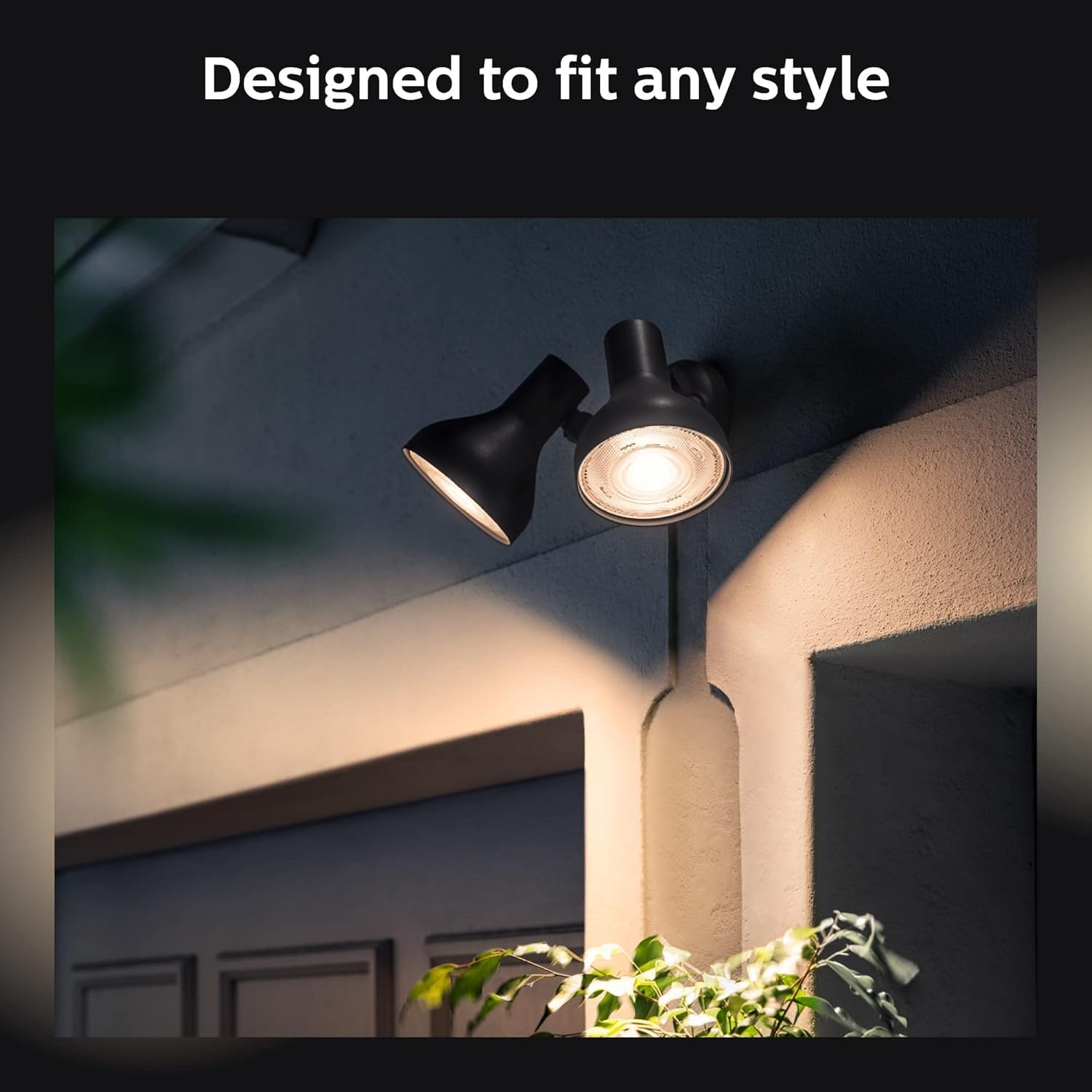 Philips Hue compatible with Alexa, HomeKit, and Google Assistant.