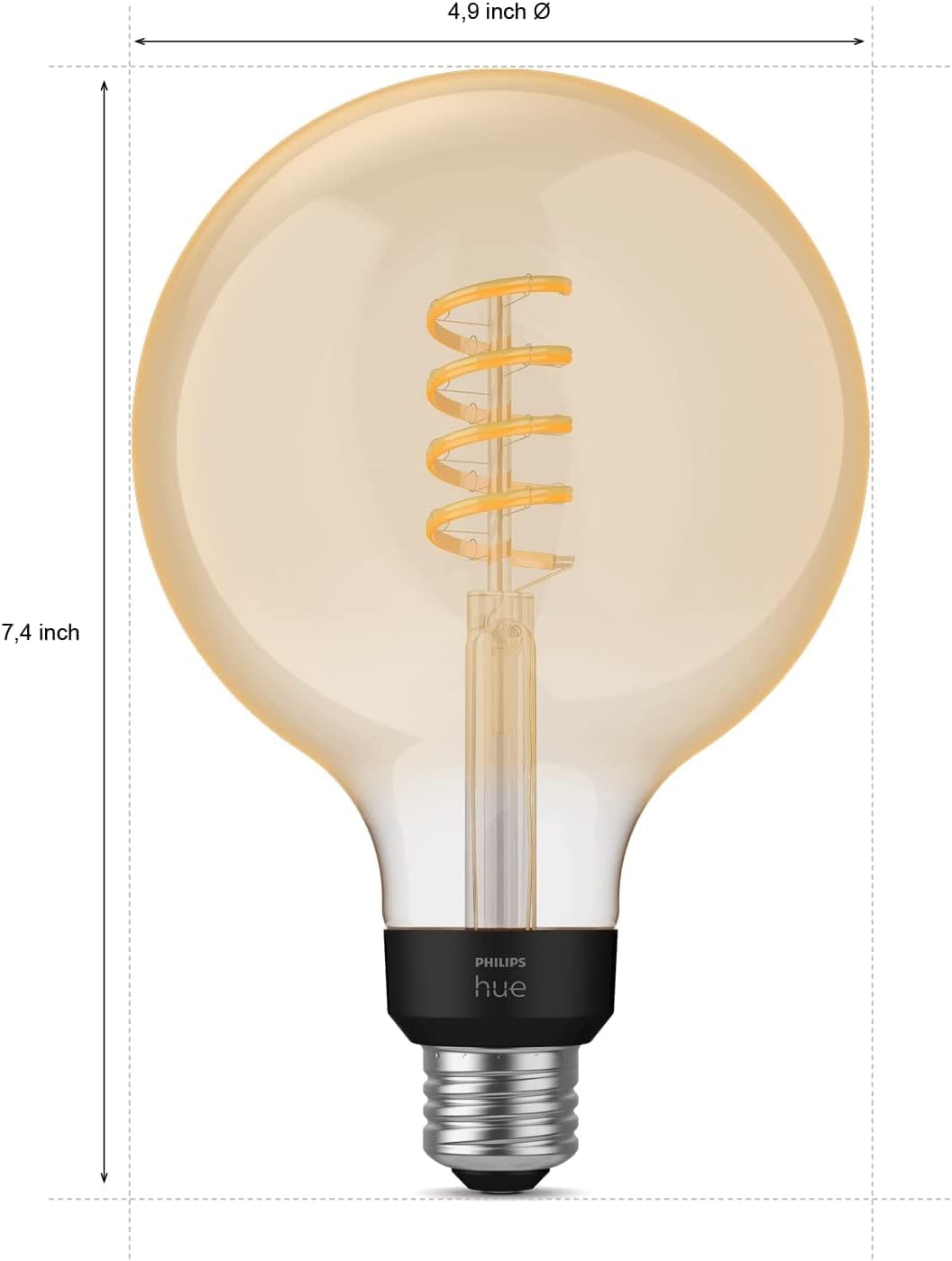 Close-up of white ambiance filament glow in warm-to-cool spectrum
