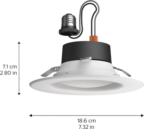 Philips Hue white ambiance warm to cool spectrum for room mood customization.