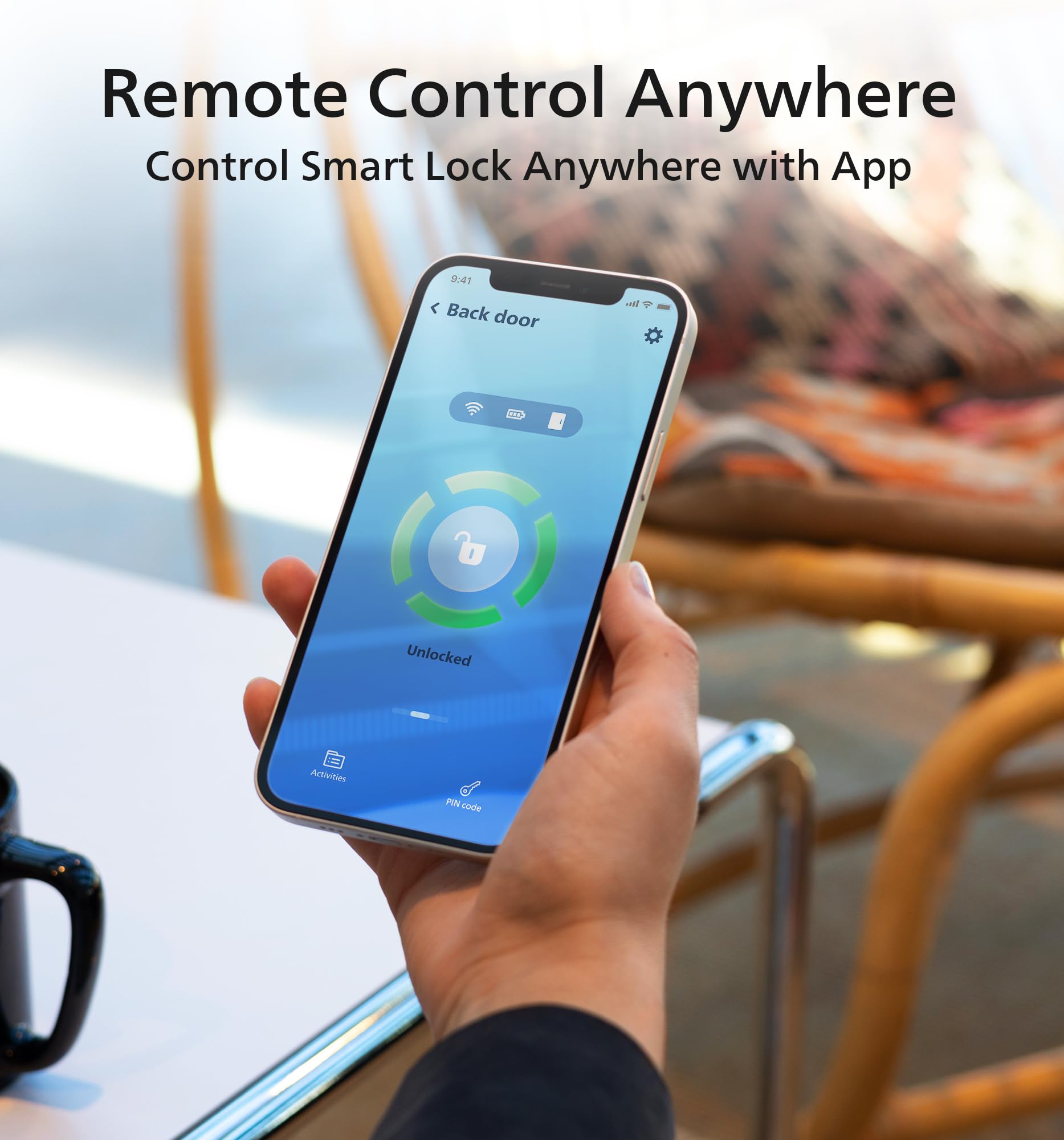 Philips keyless remote control for convenient entry.
