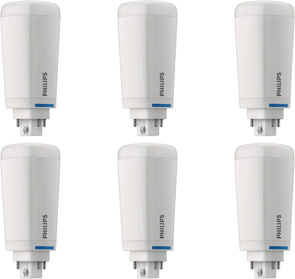 Philips PL-C 6-pack bulbs ready for CFL replacement with energy savings.