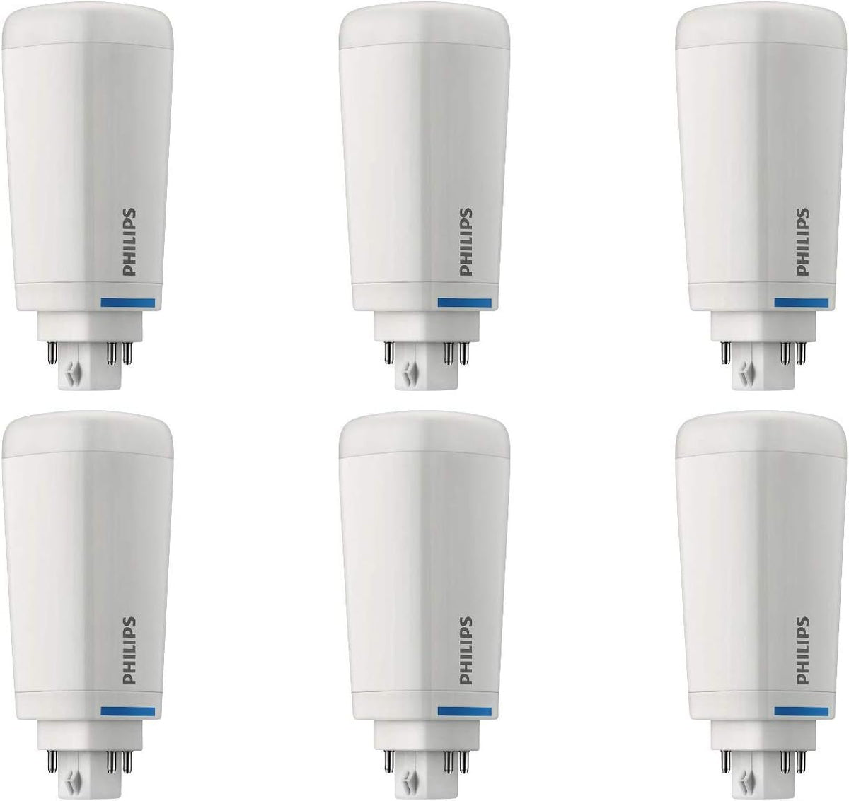 Philips PL-C 6-pack bulbs ready for CFL replacement with energy savings.