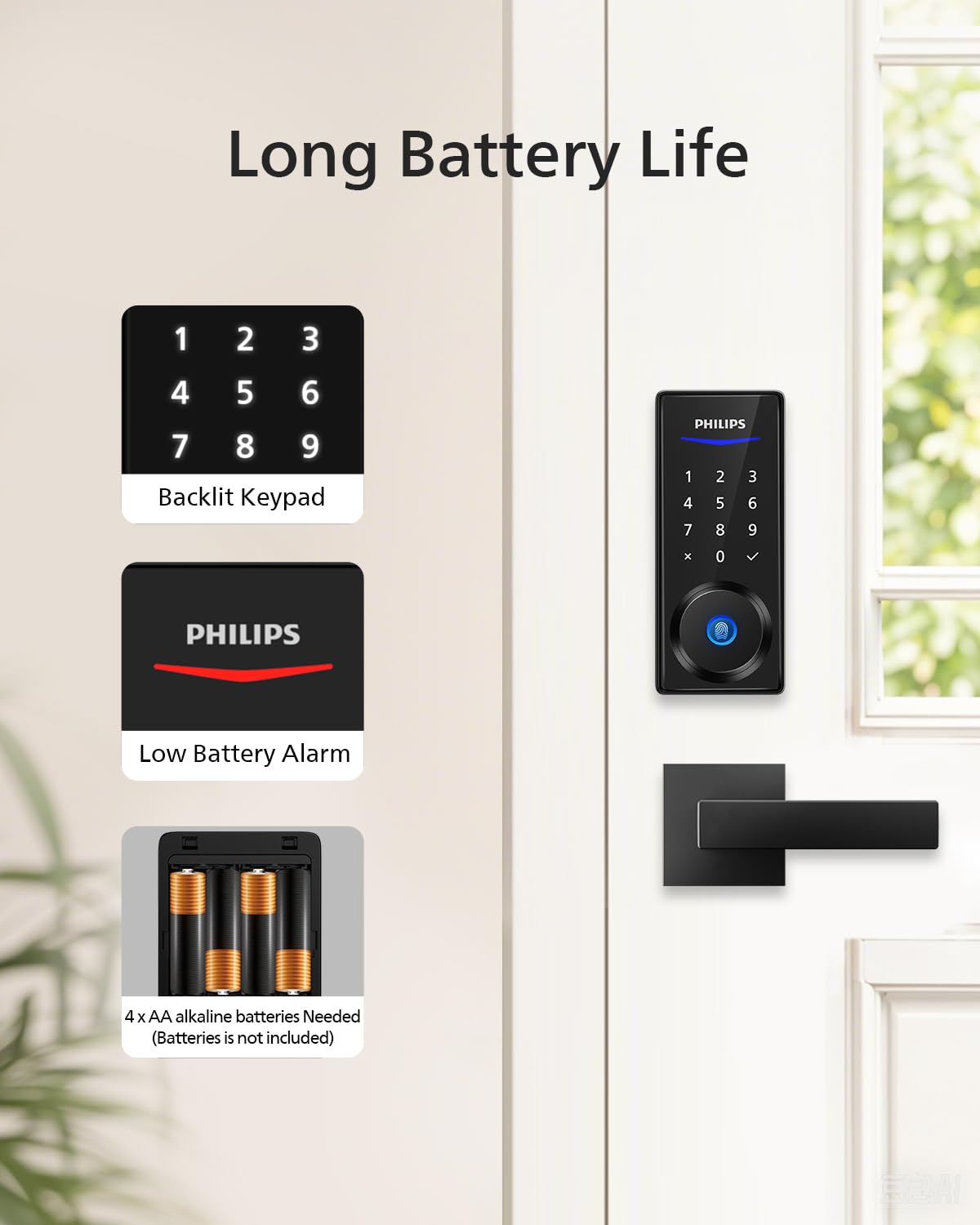 Philips smart lock auto-lock prevents doors from staying open