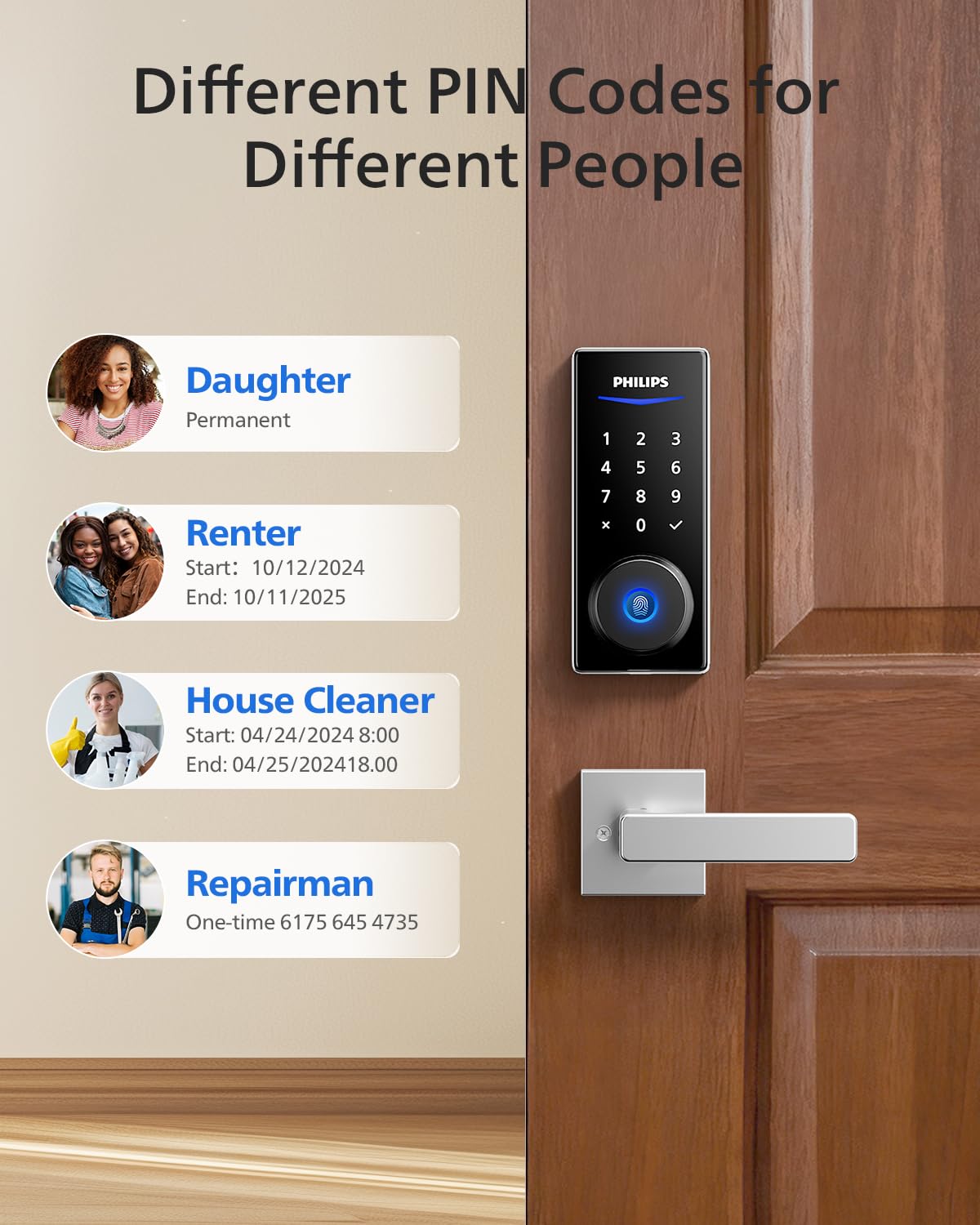 Philips Smart Lock auto lock secures door after closing