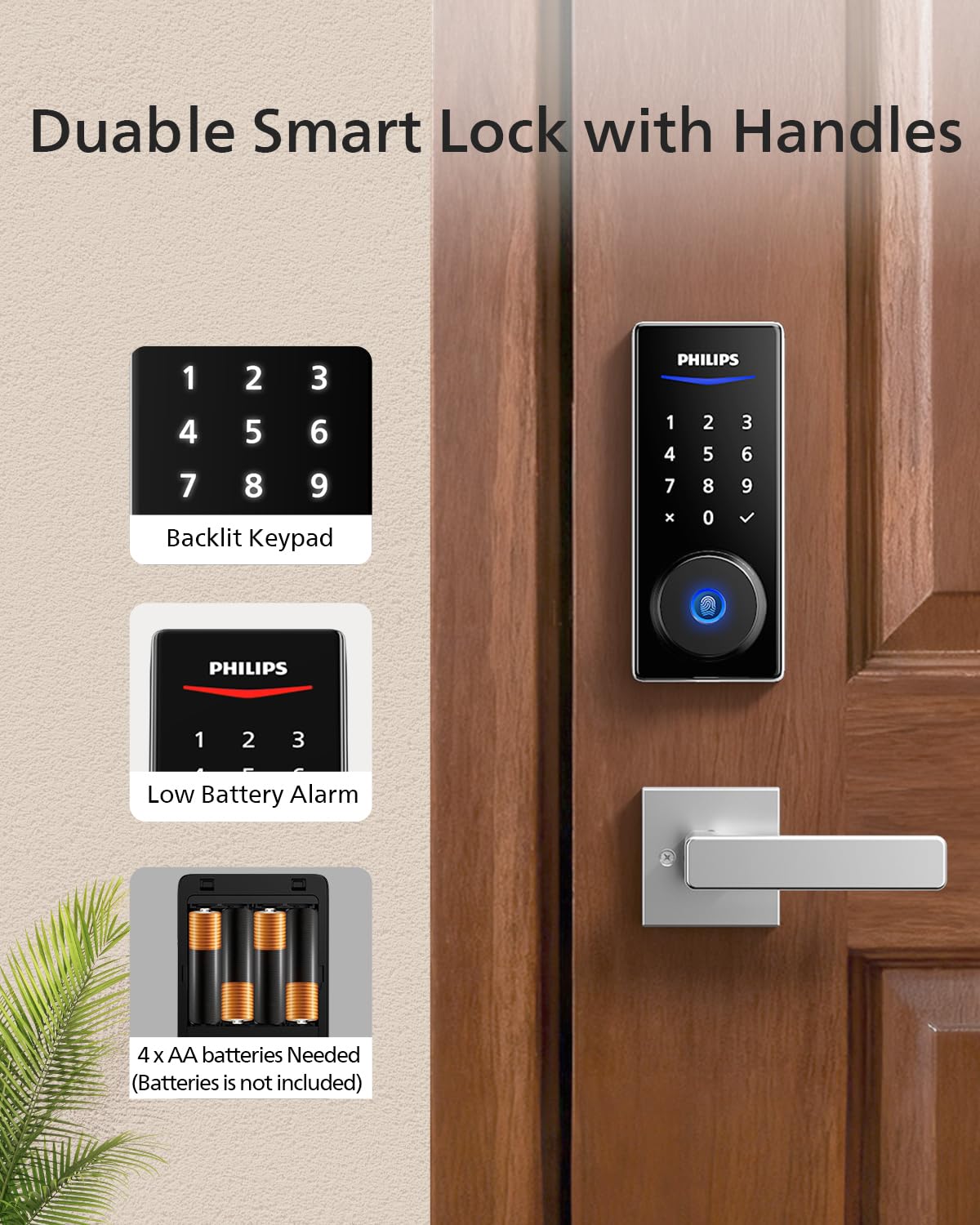 Philips Smart Lock Bluetooth connectivity for convenient unlocking
