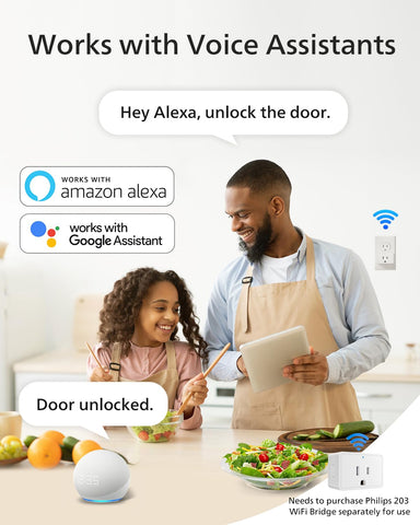Philips Smart Lock easy installation on standard doors with screwdriver