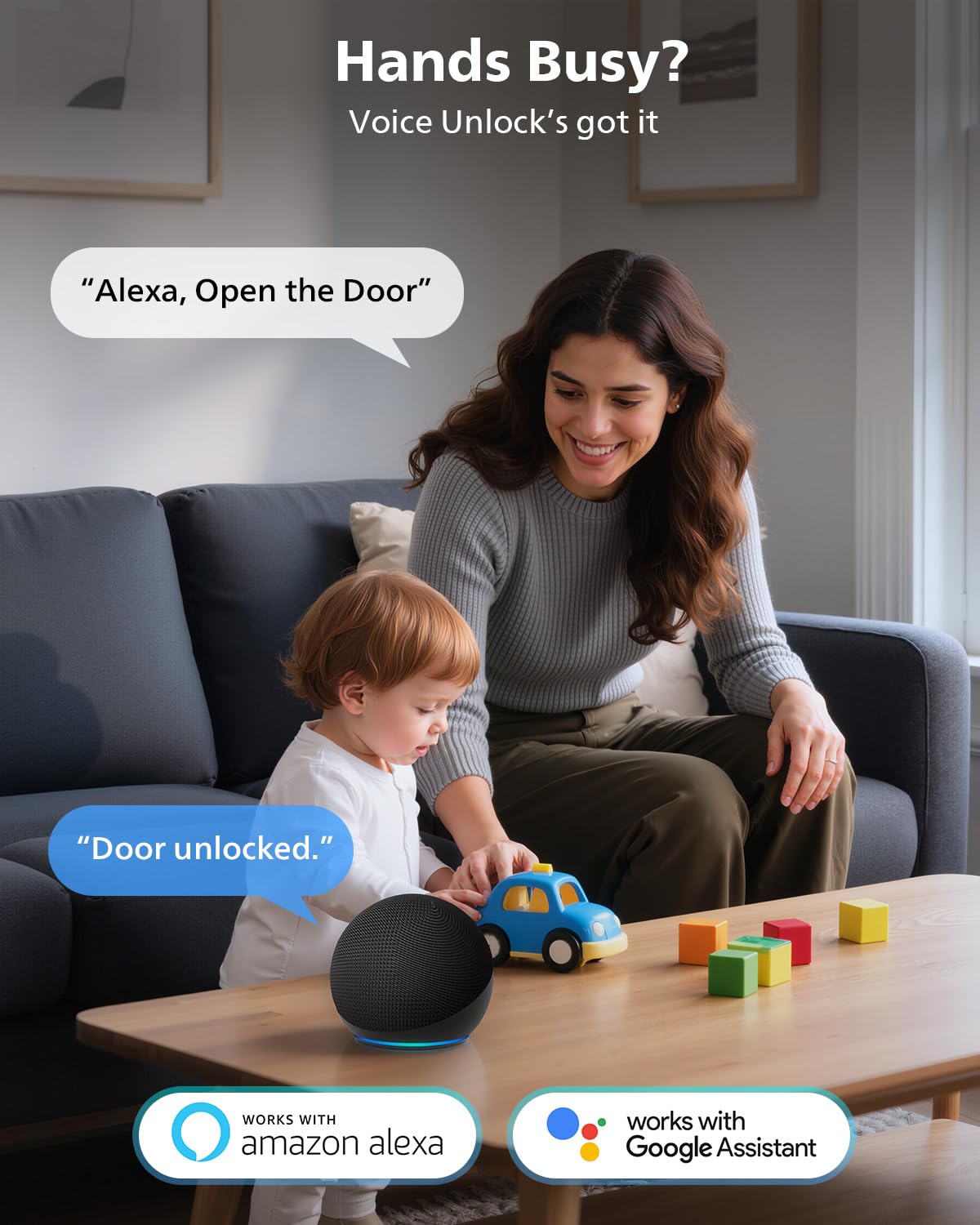 Fingerprint unlock close-up on Philips smart lock for quick access.