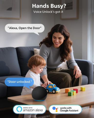 Fingerprint unlock close-up on Philips smart lock for quick access.