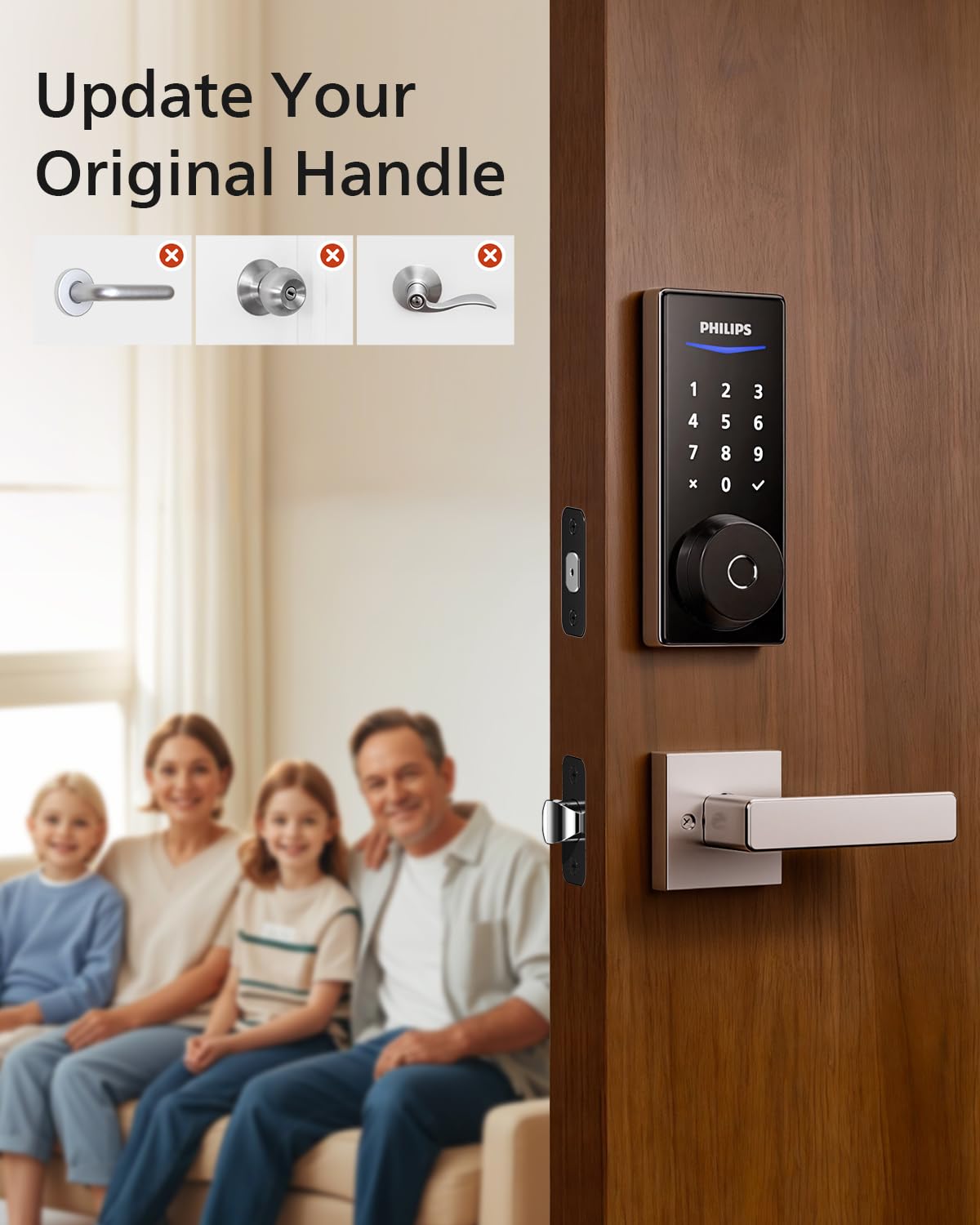 Philips Smart Lock keyless entry with multiple unlock options