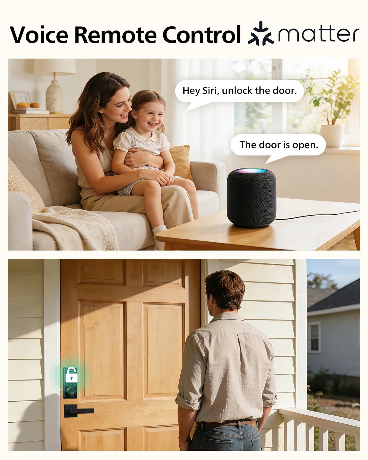 Philips Smart Lock passcode panel enabling secure guest access.