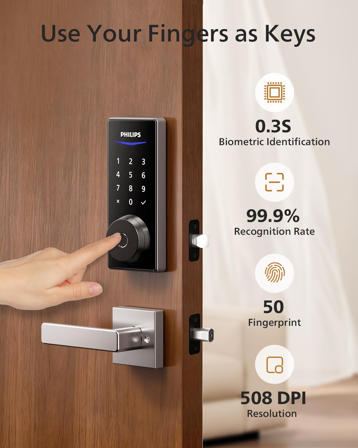 Philips Smart Lock passcode unlock enabling guest access codes