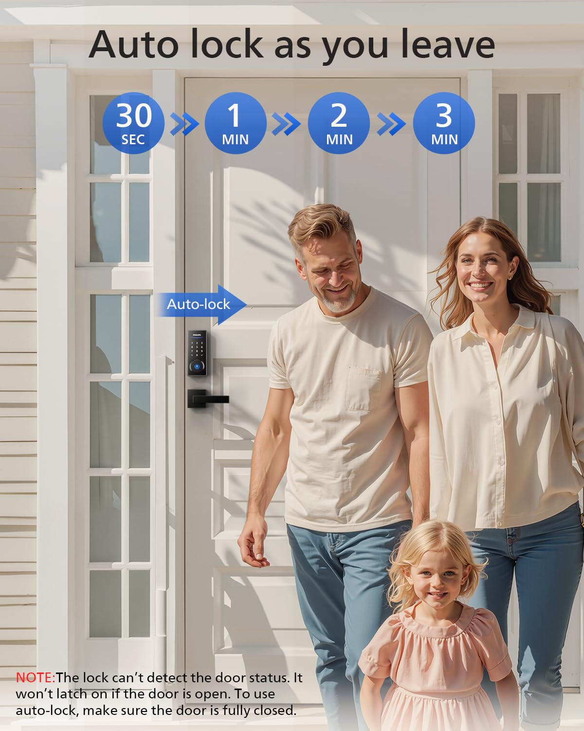 Philips smart lock voice assistant compatibility supports hands-free unlocking