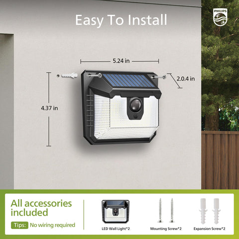 Wall-mount bracket for easy Philips outdoor installation