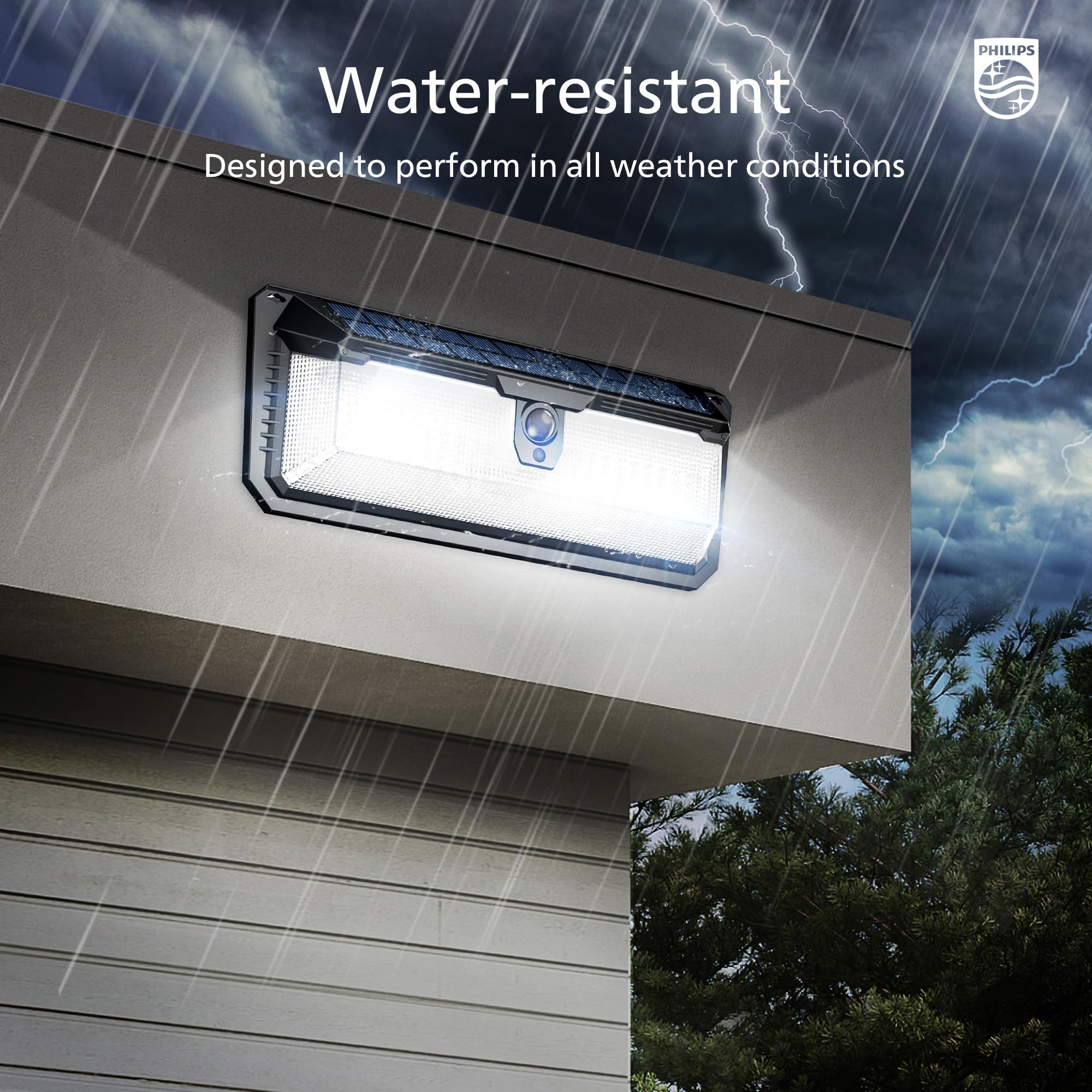 Versatile Philips solar light suitable for patios, driveways, and entryways
