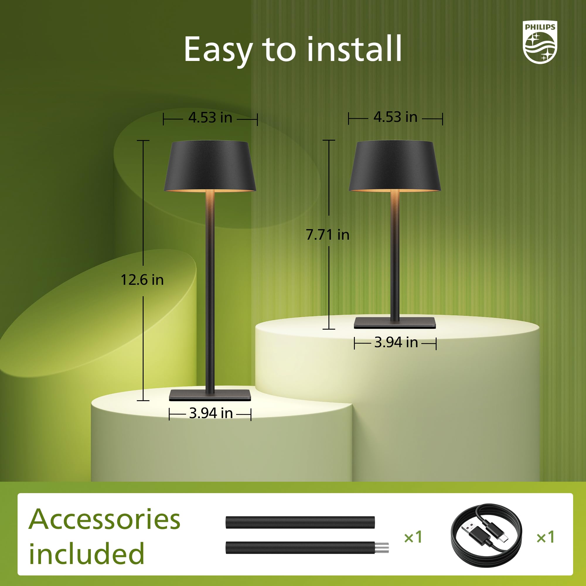 Philips lamp two-height positions enable flexible coverage