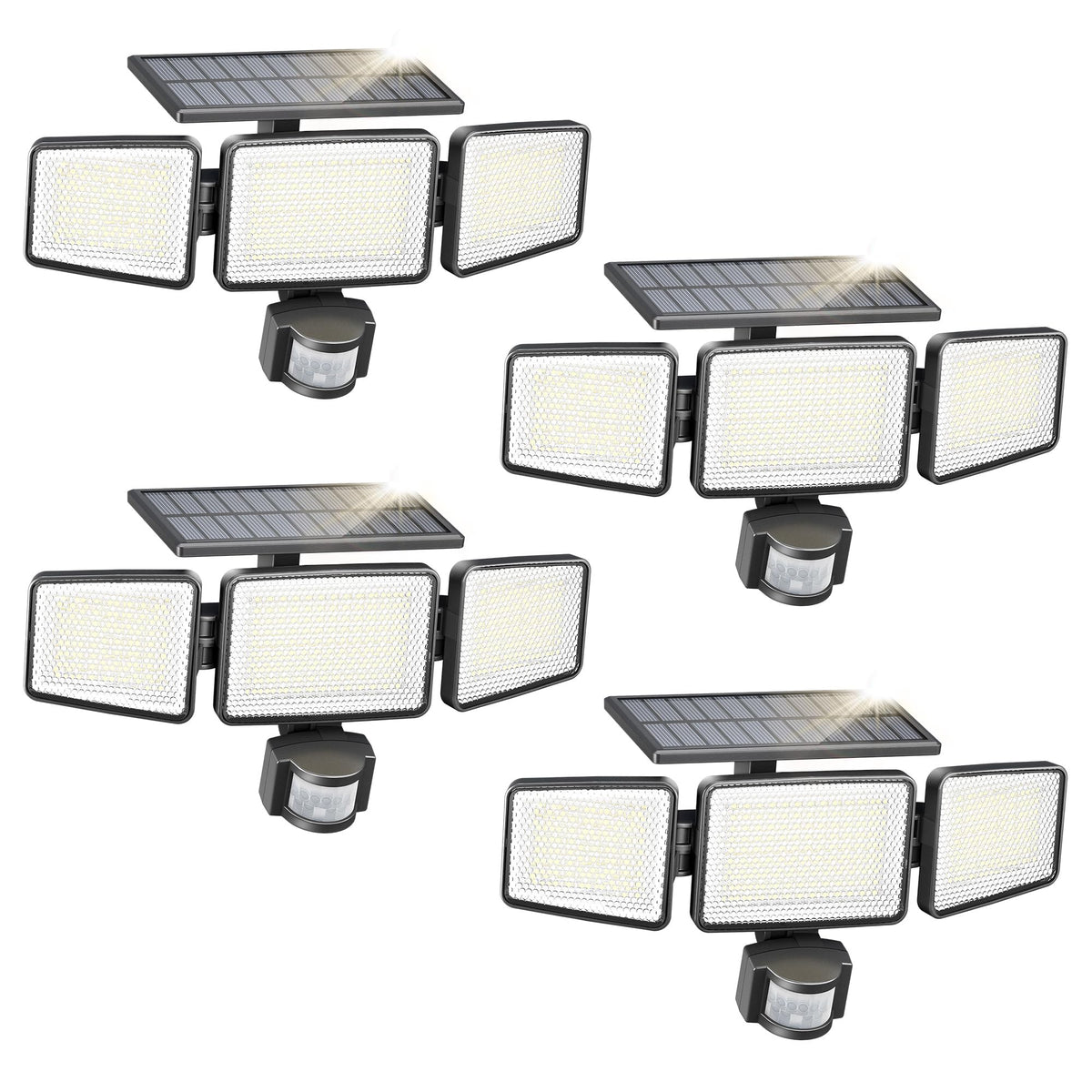 Philips Solar Security Light front view with 302 LEDs delivering broad illumination