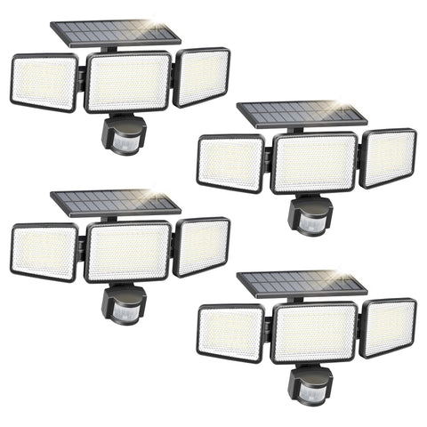 Philips Solar Security Light front view with 302 LEDs delivering broad illumination