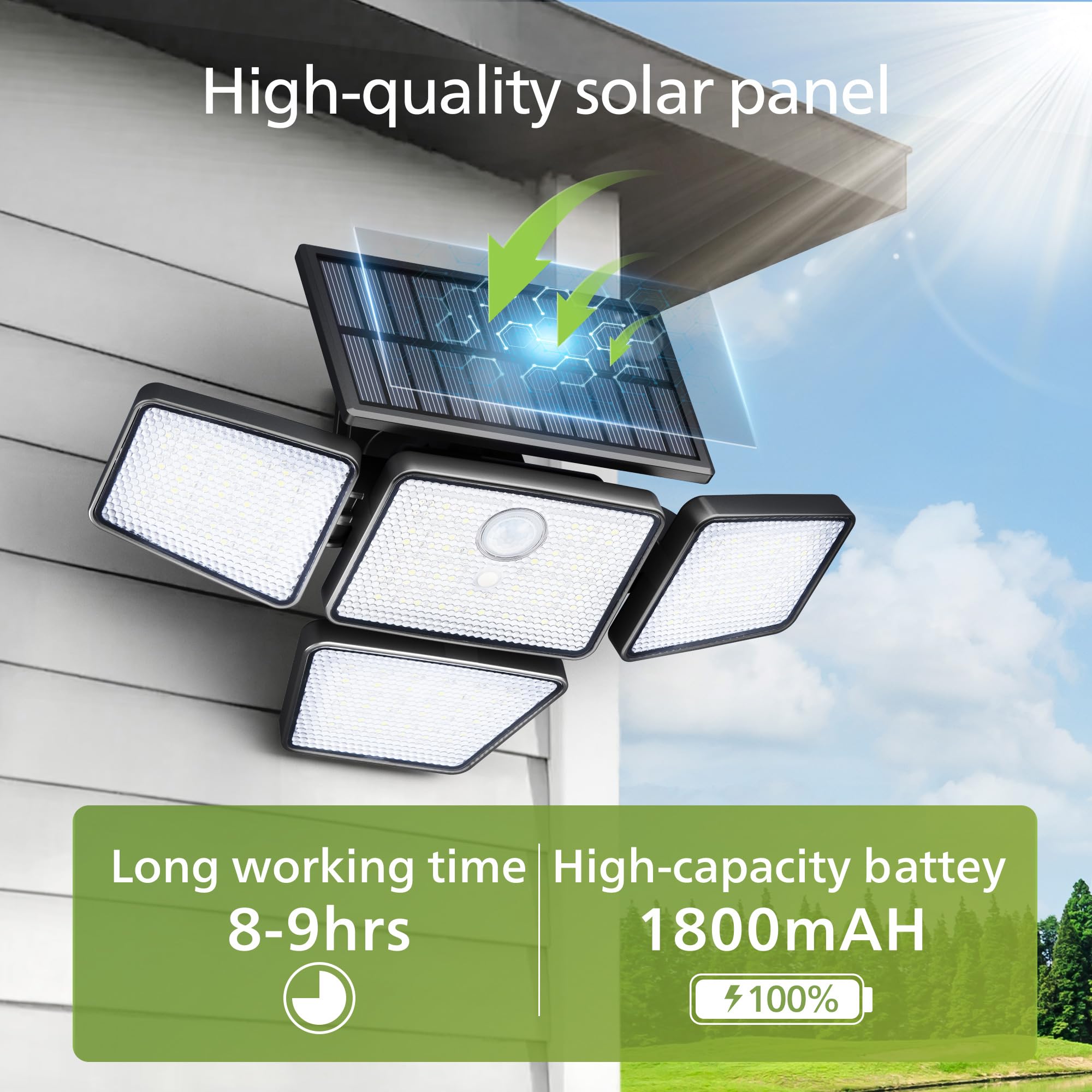 Philips Solar Security Light easy installation with included mounting accessories.