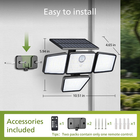 Philips Solar Security Light remote control for easy nighttime operation.