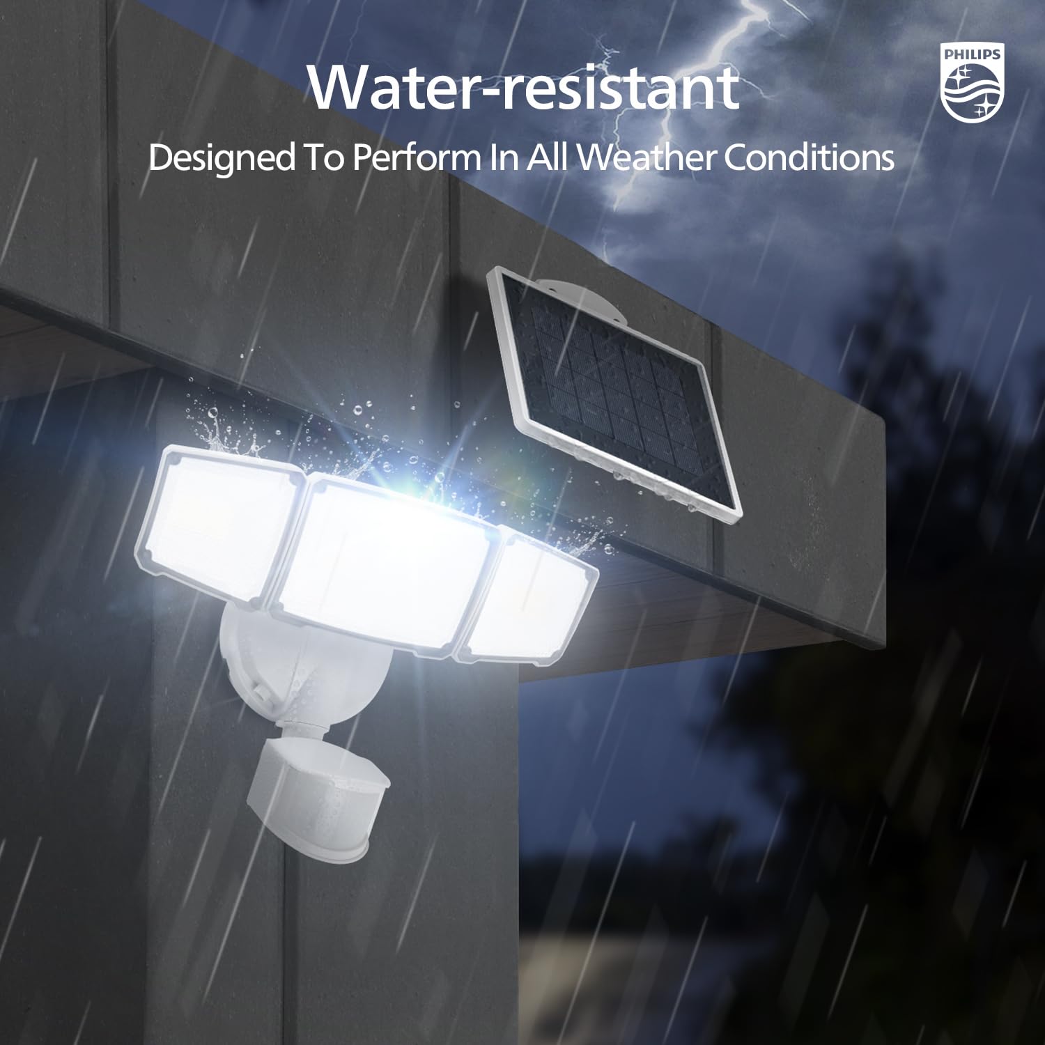 Philips waterproof outdoor light withstands rain and UV exposure