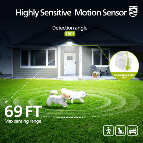 Philips wide beam angle for broad path and wall lighting