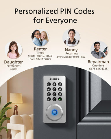 Philips Wi-Fi Door Lock anti-tamper alarm adds alerts and protection.