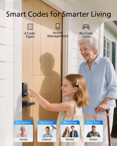 Philips WiFi keypad door lock passcode options for flexible access