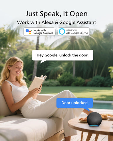 Philips WiFi keypad door lock voice control enables hands-free locking