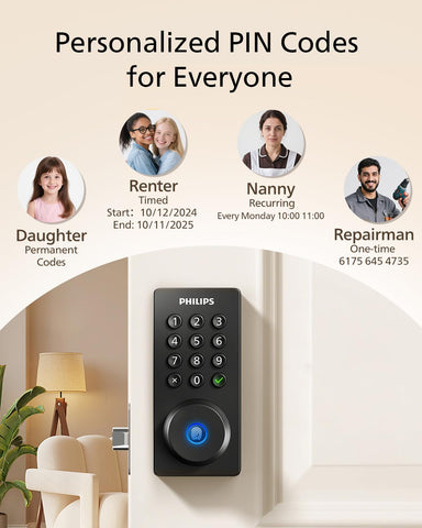 Philips Wi‑Fi lock away mode adds security during travel.