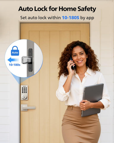 Philips WiFi smart door lock IP54 rugged durability in harsh weather.
