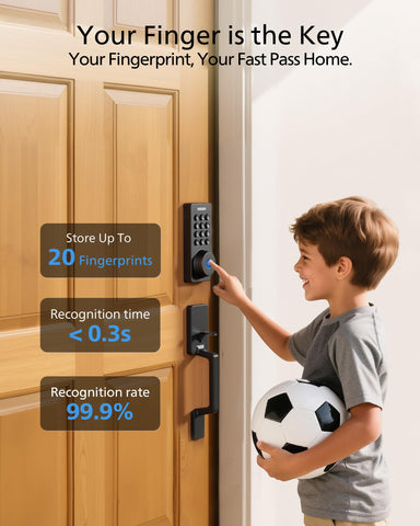 Philips lock passcode entry supporting up to 100 codes for guests.