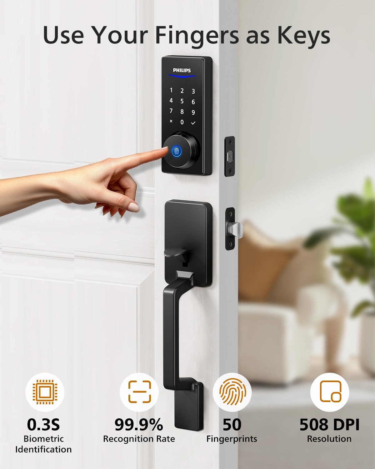 Philips app control on smartphone for remote locking and alerts
