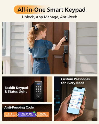 Philips auto-lock feature for enhanced home security