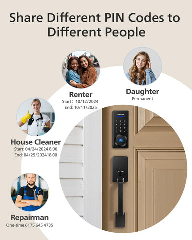Philips auto-locking after set interval for ongoing security