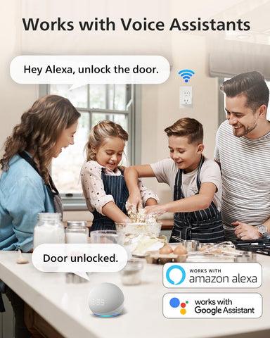 Philips Wi-Fi Smart Lock with Handle app control for remote door management.
