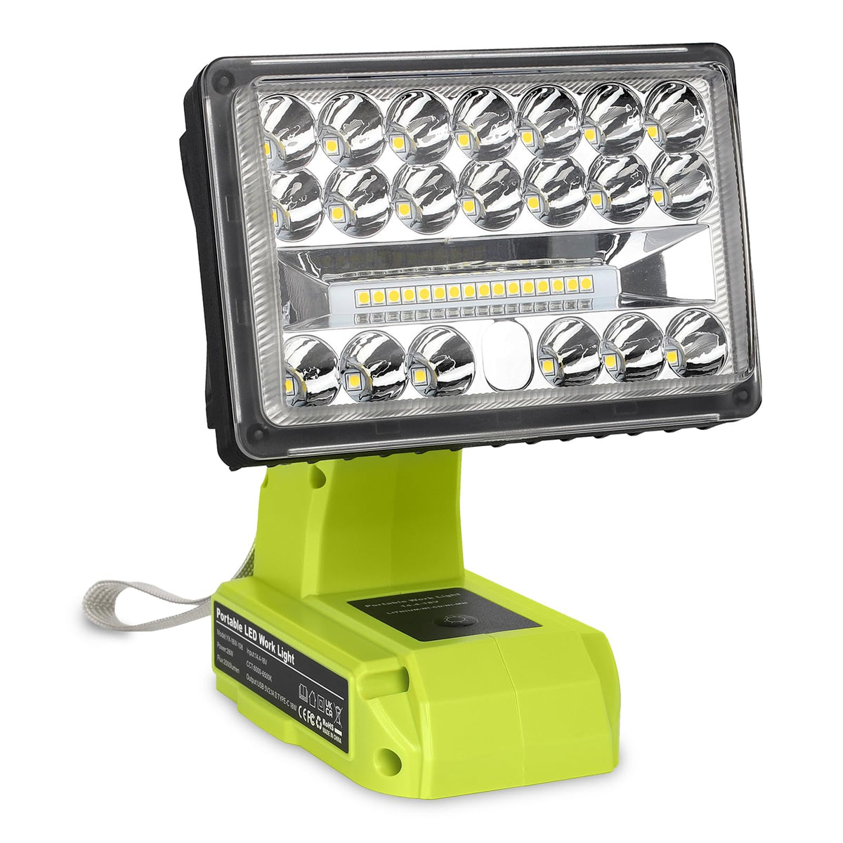 Philophca 18V light compatible with Ryobi batteries for versatile power