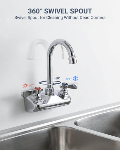 Phivan 360-degree rotatable spout reaches all sink areas