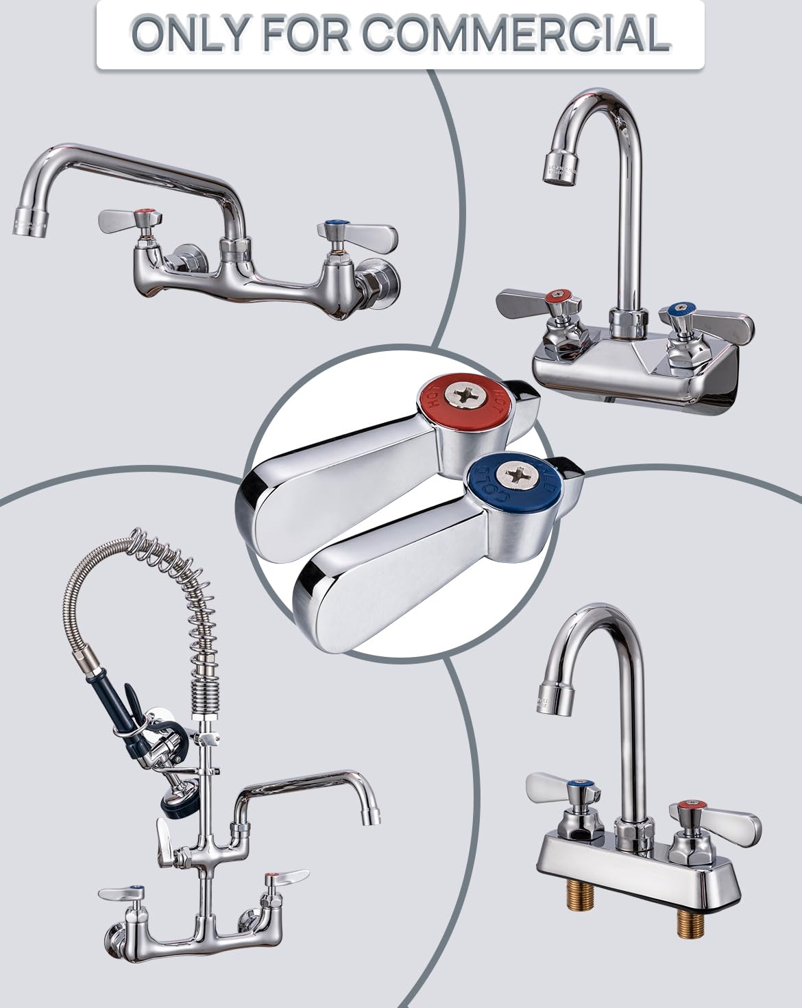 Phivan chrome finish resists rust in demanding environments.