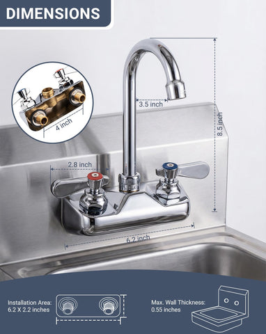 Phivan dual-lever handles provide quick hot/cold control