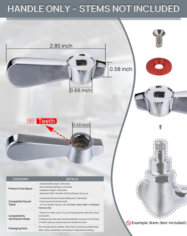 Phivan ergonomic lever with wrist blade for comfortable operation.
