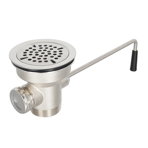 Phivan sink drain lever-handle for 3-1/2 inch openings with easy operation