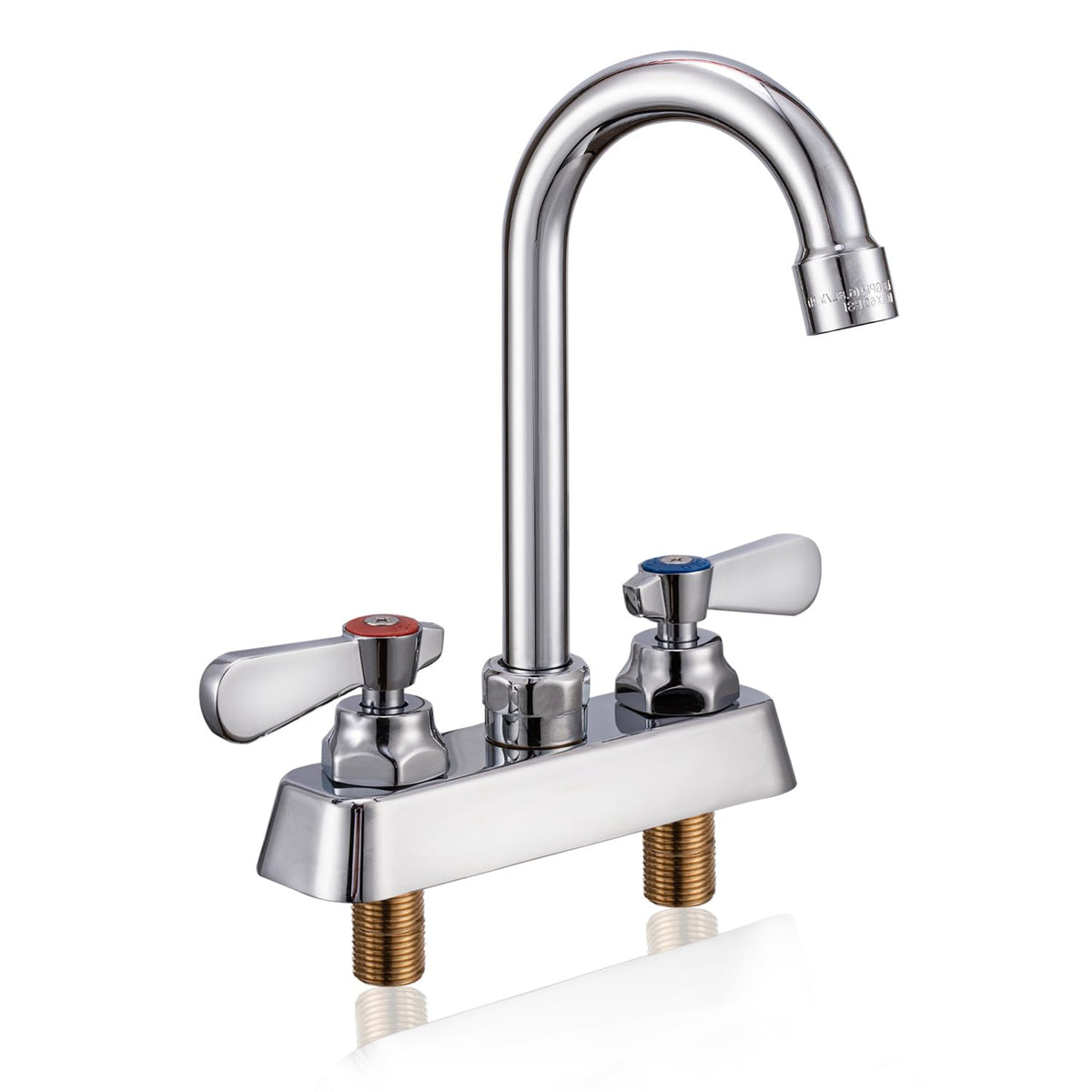 Phivan utility sink faucet with 4-inch deck mount, ideal for durable kitchen tasks.