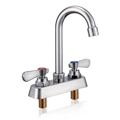 Phivan utility sink faucet with 4-inch deck mount, ideal for durable kitchen tasks.
