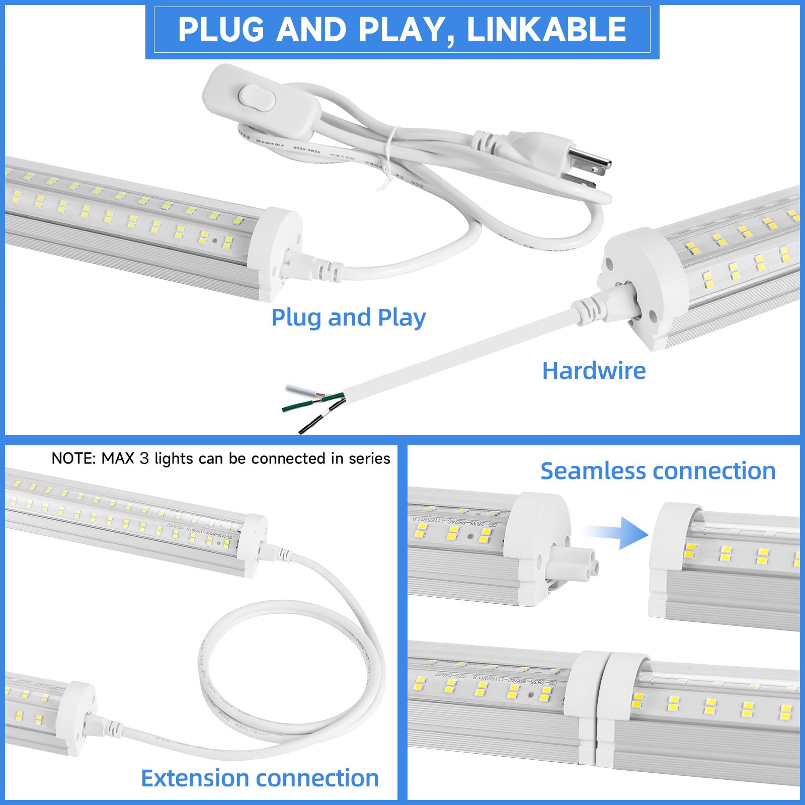 Phiwicsh linkable LEDs connect up to three fixtures for seamless coverage