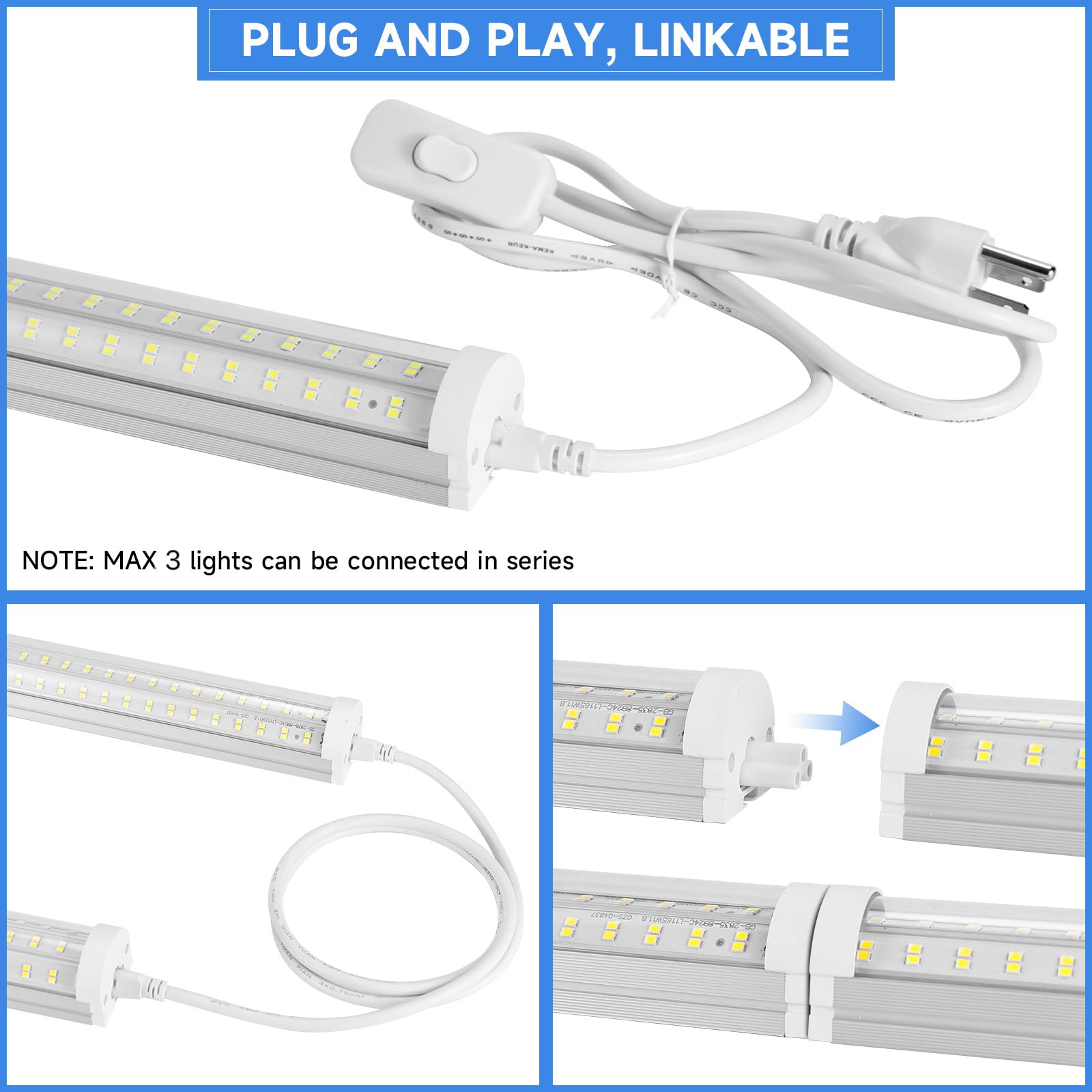 Phiwicsh linkable plug-and-play design for scalable lighting layouts