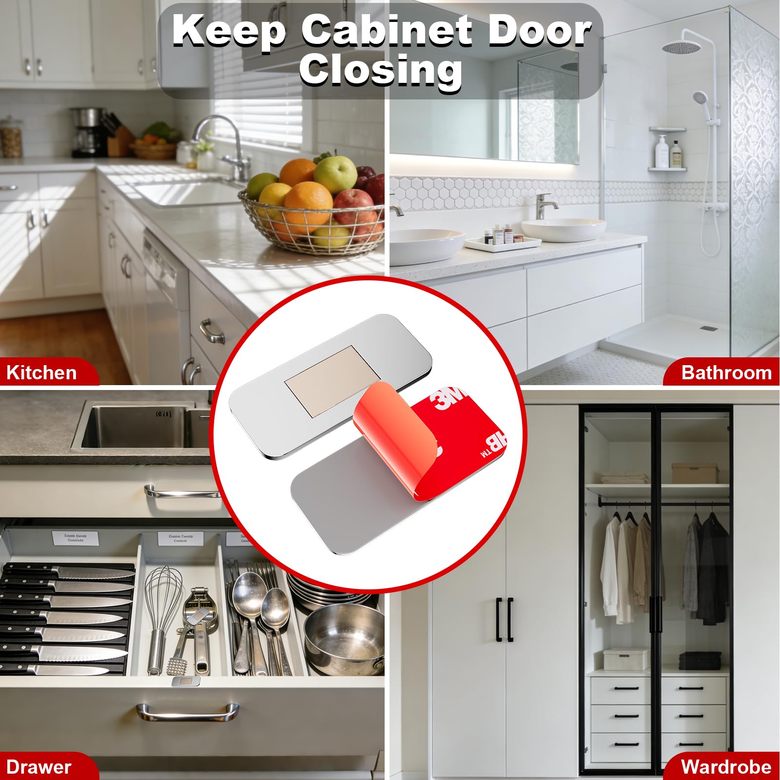 PHIXBEAR adhesive mounting offers tool-free, damage-free installation on wood or metal.